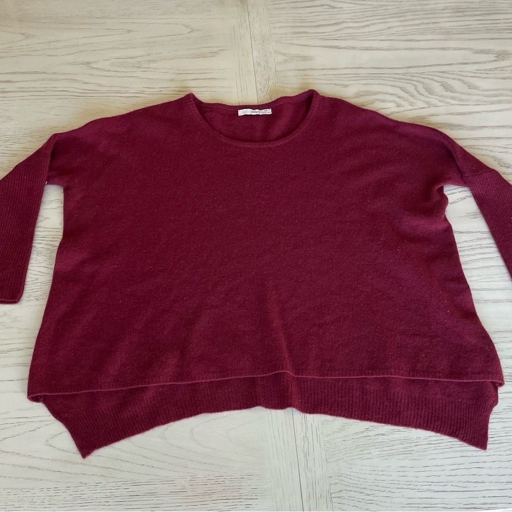 Subtle Luxury Red Crew Neck Sweater